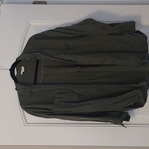 Green boyfriend style button down